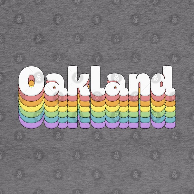 Oakland // Retro Typography Design by DankFutura